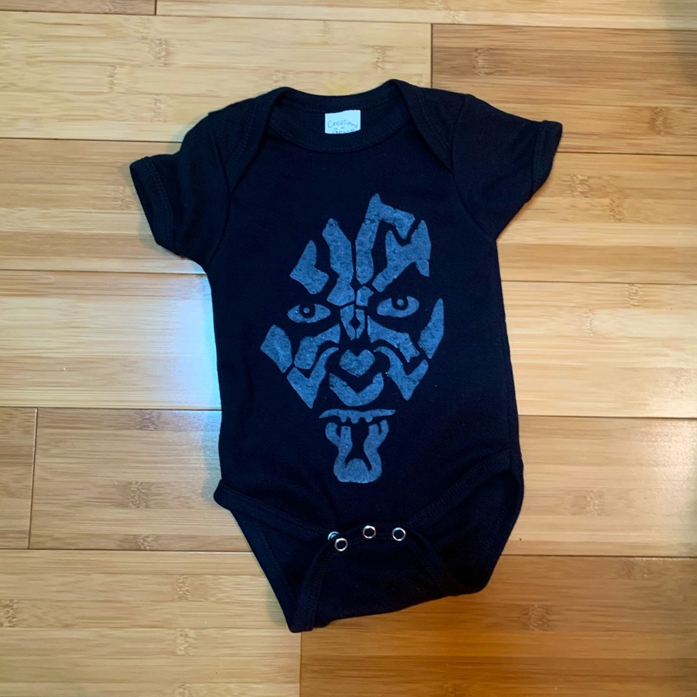Good outfit for a baby Sith Lord. Homemade :)